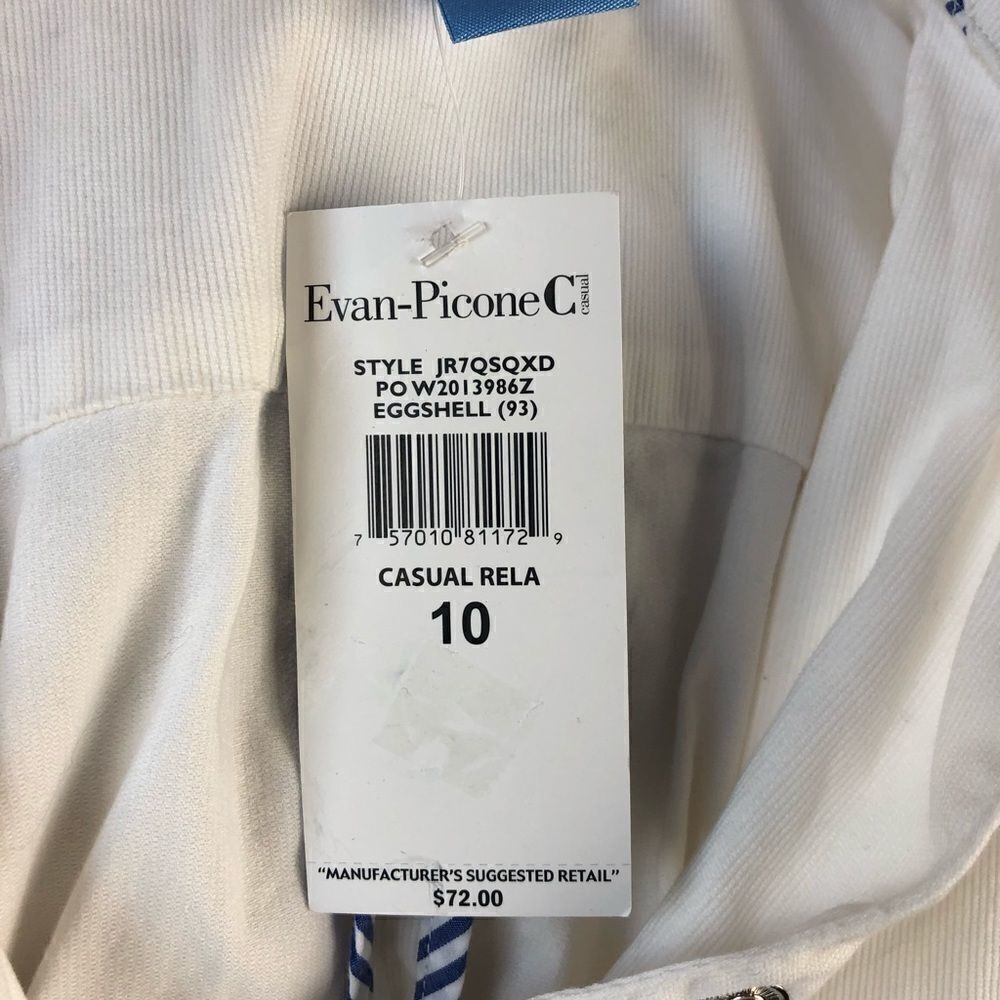 NWT Evan Picone White Button Down Jacket Size 10 … - image 7